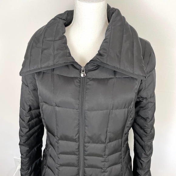 Laundry By Shelli Segal Down Puffer Coat In Black Size Large - Picture 2 of 13